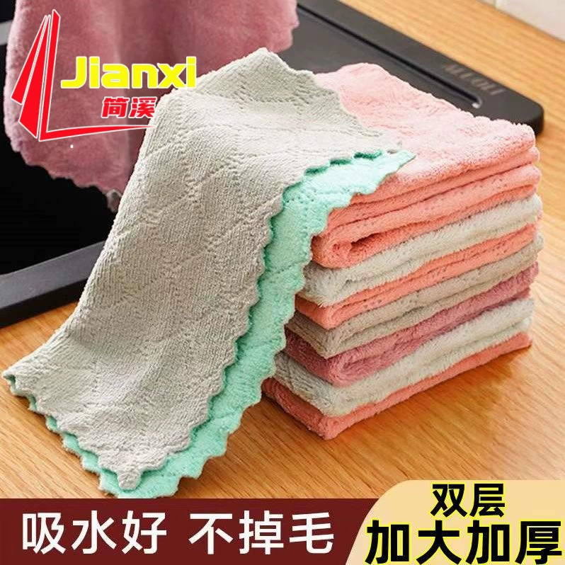 Салфетка для мытья посуды не касается масла и не линяет волос для ленивых Салфетка для посуды для кухни Водопоглощающая маслопоглощающая бумага для стола и миски, Мочалка для полотенец