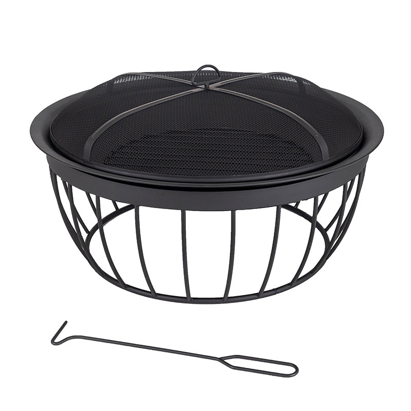 烤火盆篝火盆家用柴火盆冬天取暖户外庭院烧烤炉烧烤架