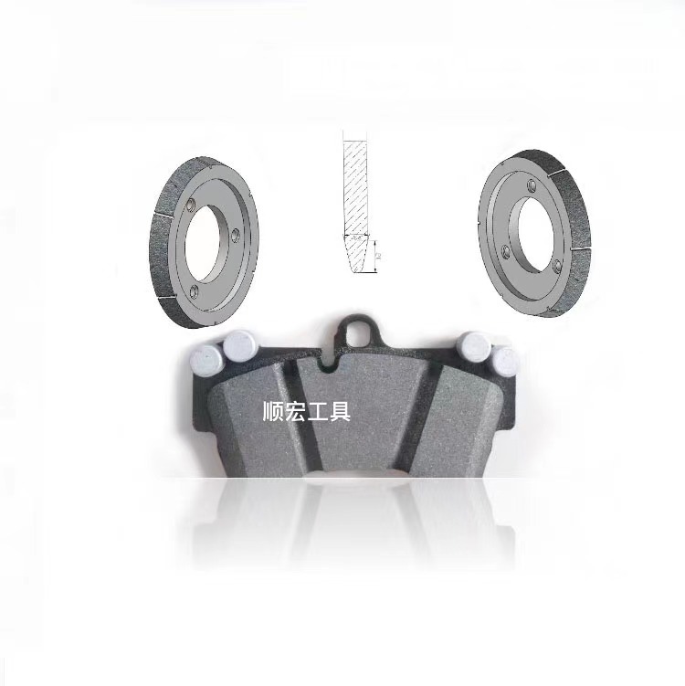 电镀金刚石砂轮 翻新 退镀刹车片磨轮粗磨内弧磨轮外弧磨盘倒角