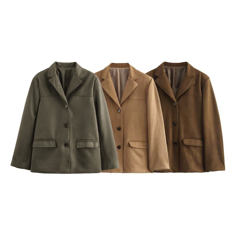 New style women's lapel blazer for commuting, slim fit, versatile, long-sleeved, fashionable and casual New style women's lapel blazer for commuting, slim fit, versatile, long-sleeved, fashionable and casual