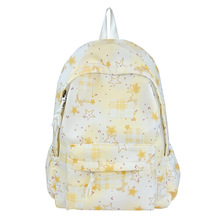 小清新可爱书包女ins日系卡通涂鸦初中高中学生双肩包大容量背包