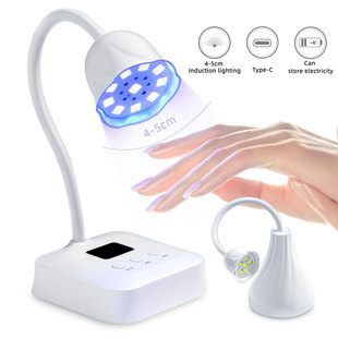 Cross-Border Japanese Manicure Lotus Phototherapy Lamp Portable USB Model Non-Black Hand Quick-Drying Nail Polish Glue Phototherapy Machine