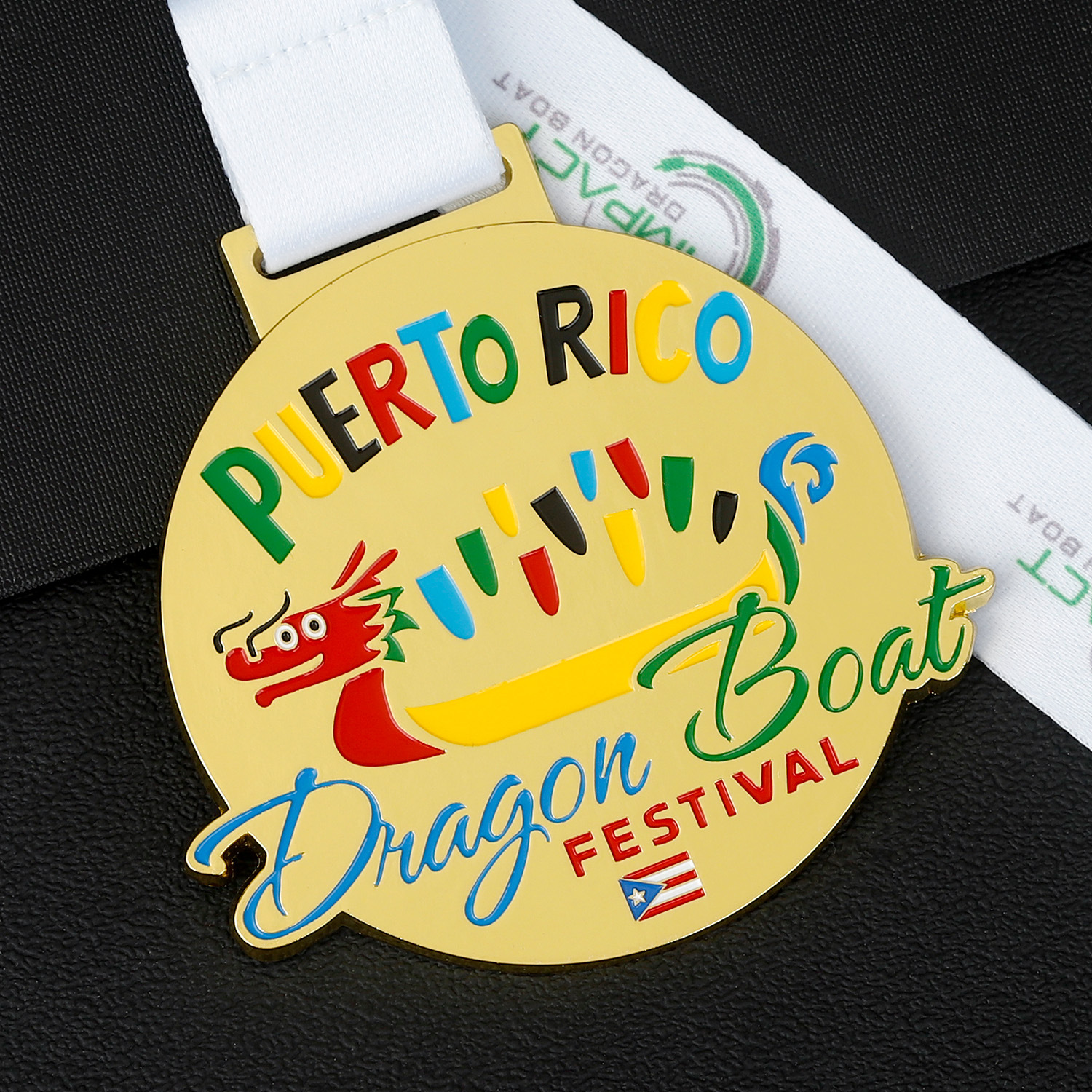 Medalla metálica personalizada medallas conmemorativas de competición de barco dragón maratón medalla de honor personalizada