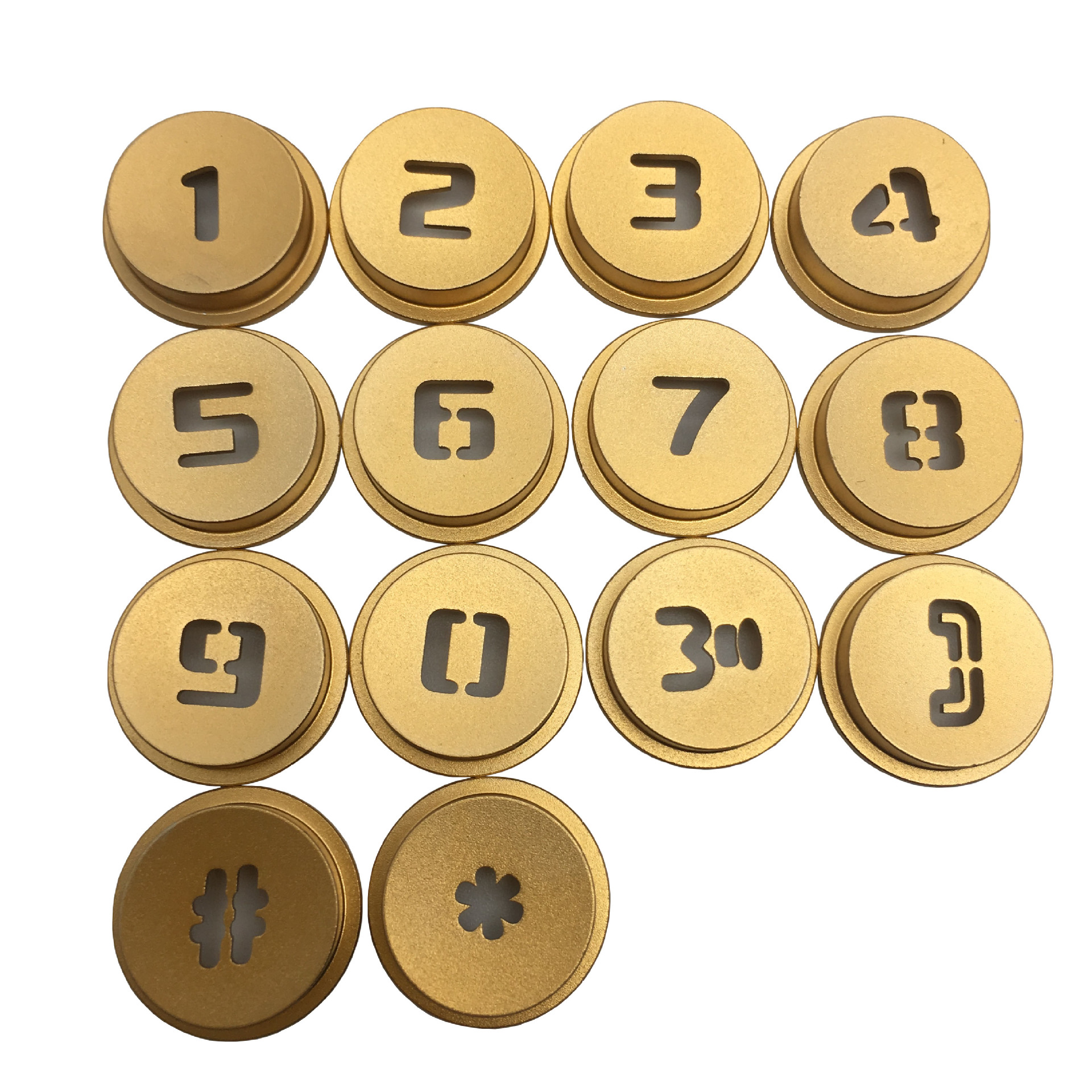 cnc加工中心铝合金按钮CD纹高光门口机按键数控车精雕加工旋钮