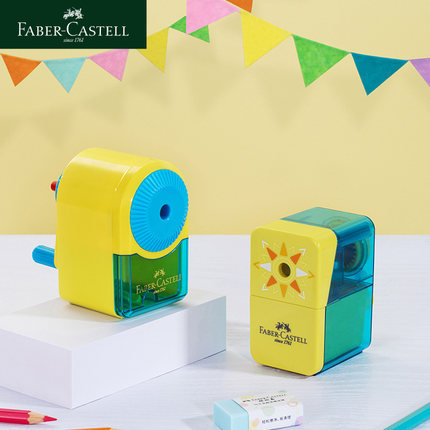 Alemán Faber-Jia estudiante mano sacapuntas lápiz color plomo multifuncional pequeño