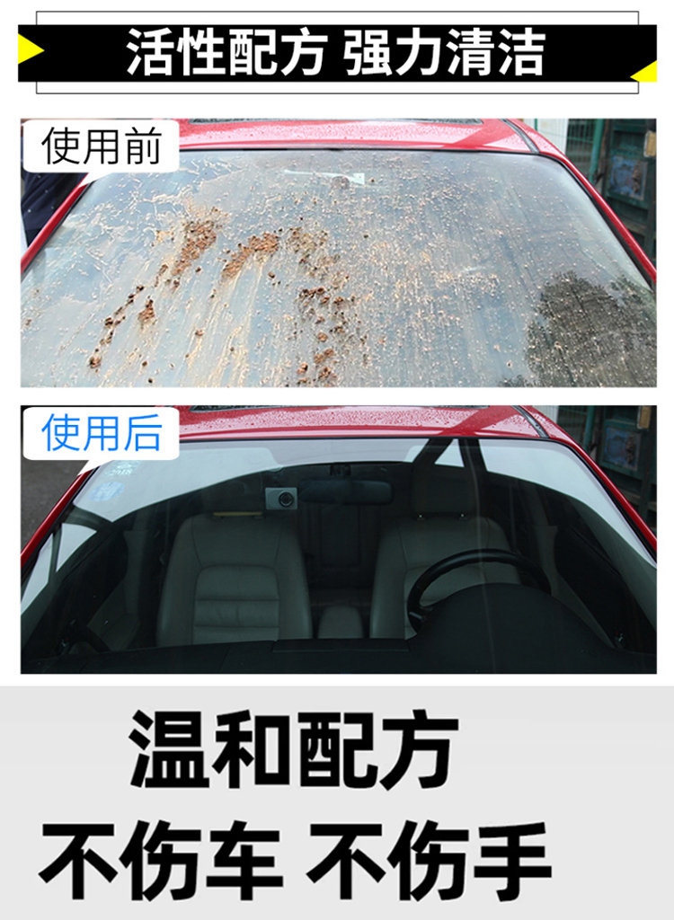 Oil film remover car glass water, anti-freeze for winter temperatures of -40 to -25 degrees, car wiper water for summer, decontamination, suitable for all seasons