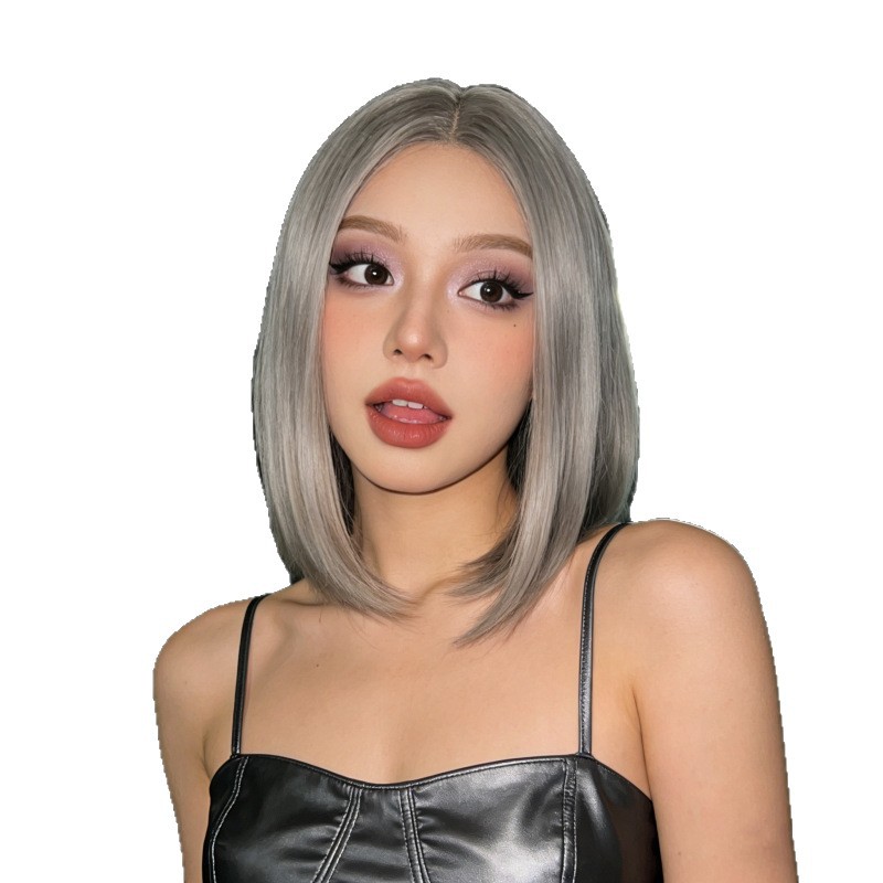 Comercio exterior transfronterizo europeo y americano muñeca peluca mujer onda cabeza en stock Cosplay moda estudiante cabeza cubierta AliExpress
