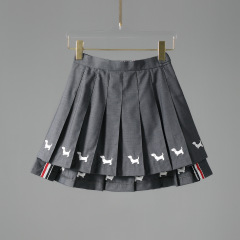 新品現物TB JLレディース子犬柄ショートスカート夏百スカートファッション純綿スカート