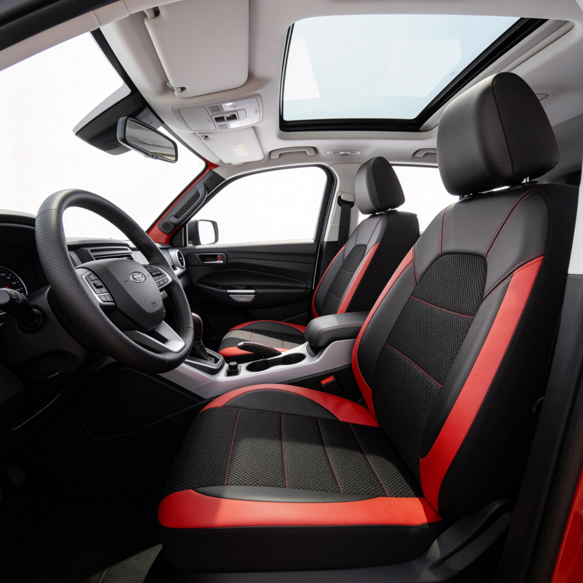 Universal seat covers from the manufacturer, leather style, suitable for all seasons, with a triangular grid pattern, sandwich construction, full coverage car seat cushion
