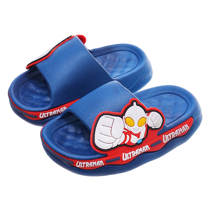 Zapatillas para niños Ultraman verano desgaste al aire libre antideslizante inferior suave baño interior zapatillas para niños grandes, medianos y pequeños