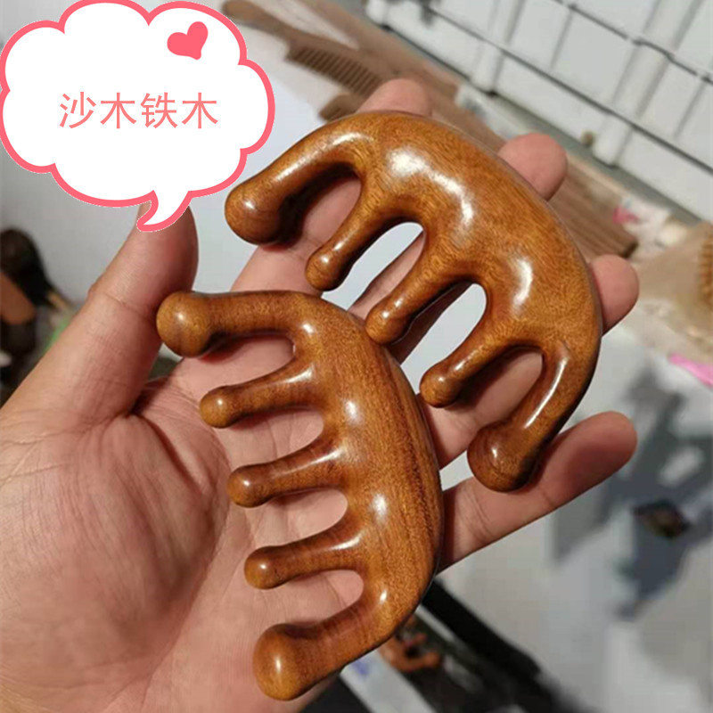 紫檀木櫛は頭皮の緑檀木のマッサージをして頭をマッサージします。|undefined