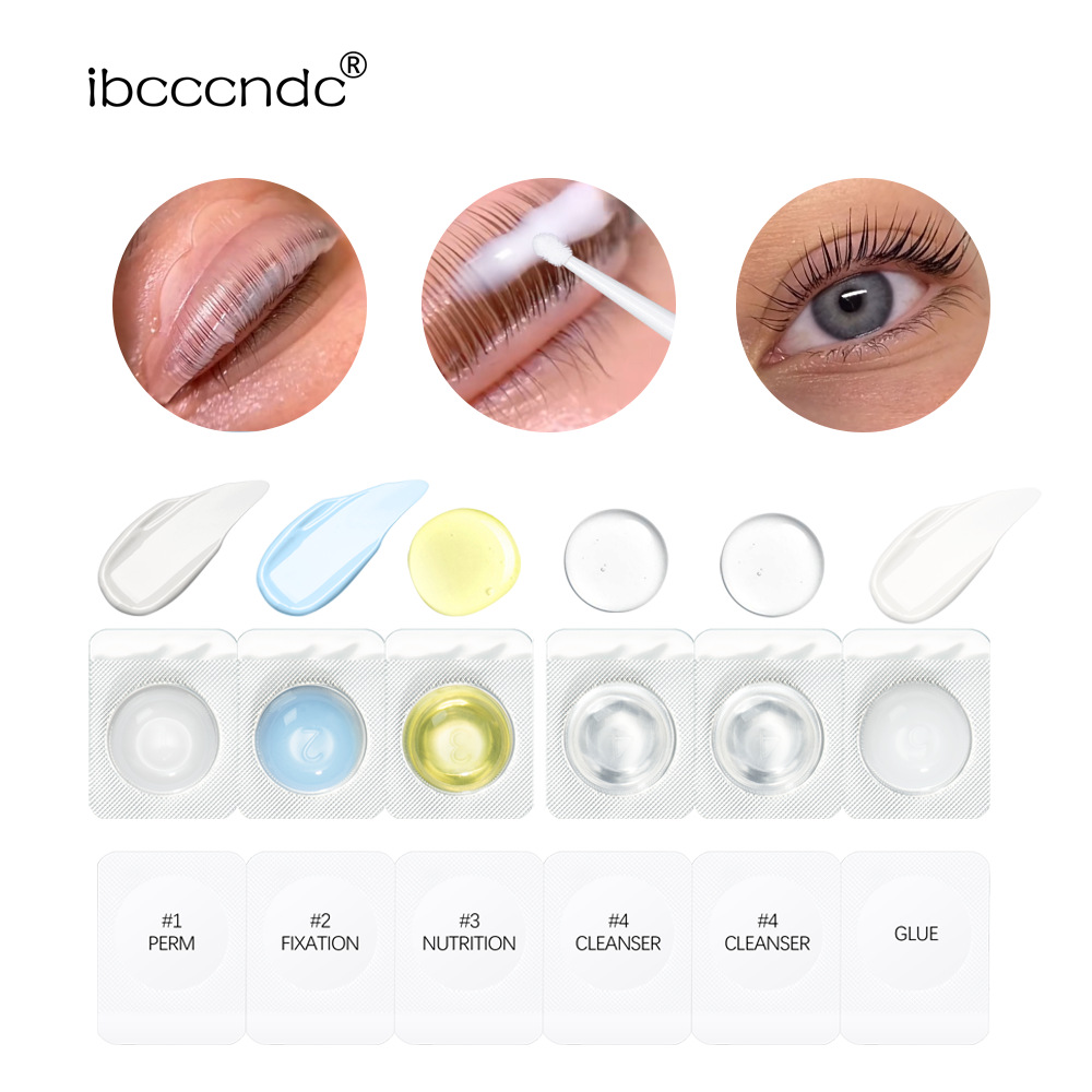 ibcccndc Eyelash perming set, disposable cold eyelash perming tool, simple eyelash perming and curling set undefined