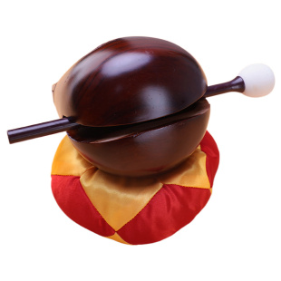 Wooden Fish Percussion Instrument, Old-Fashioned, Cute, Mini, Calming, Creative, Funny, Buddhist Student Gift for Young People