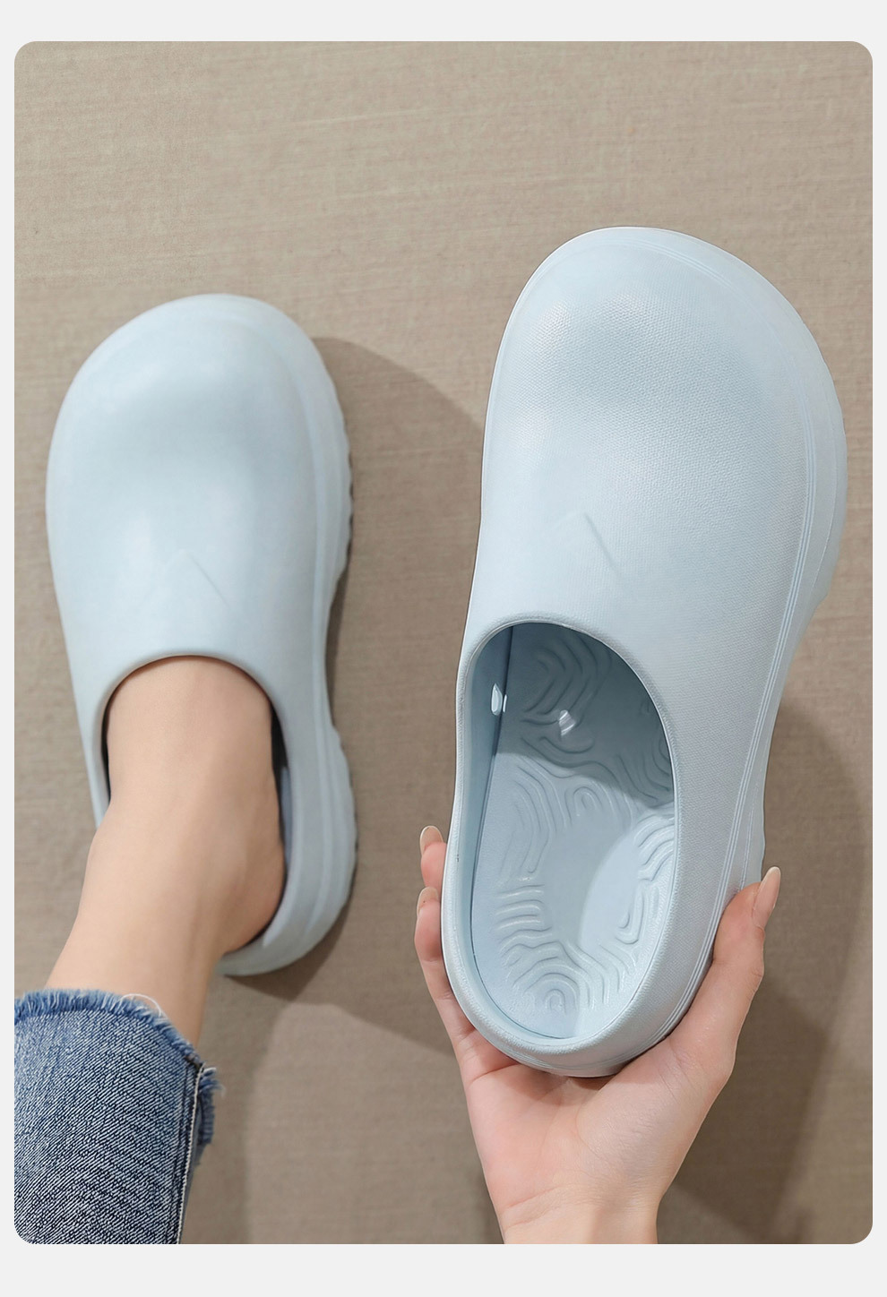 Women’s Thick-soled Closed-toe Eva Slippers For Outdoor Summer Wear_voghion.com