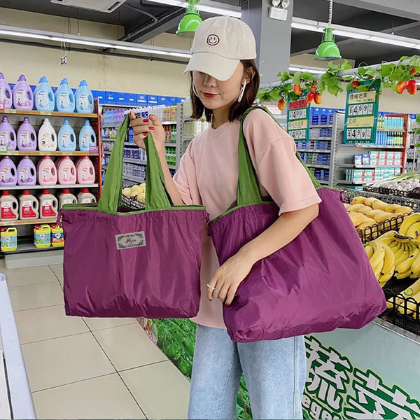 big folding handheld shopping bag
