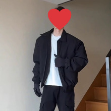 跨境美式bomber短款飞行棒球棉服男冬季加厚棉袄宽松boxy廓形棉衣