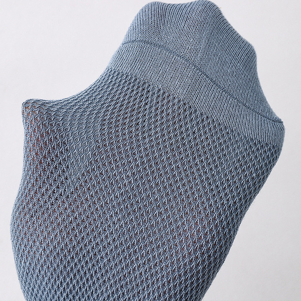 Men's solid color summer thin breathable socks