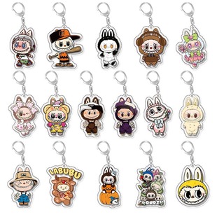Labubu Little Sheep Keychain Cute Cartoon Acrylic Personalized School Bag Pendant Keychain Gift