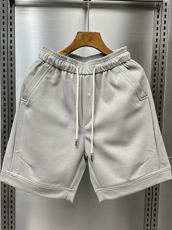 Herren Shorts Einfarbig Gerade Geschnitten Für Sommer Und Strand_voghion.com
