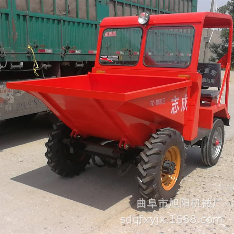 FC-18前卸式工程翻斗车建筑工地混凝土运输车柴油液压自卸蹦蹦车