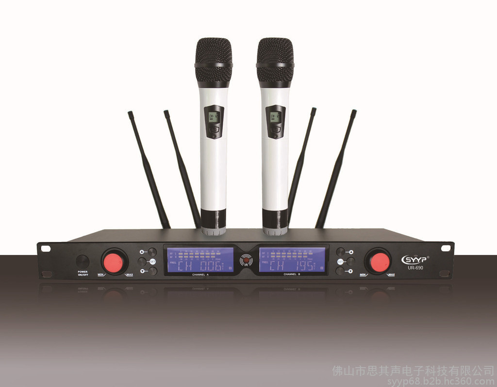SYYP思音真分集四天线100米舞台演出无线领夹话筒UR-690