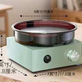 陶艺拉坯机迷你拉坯机简易家用拉坯机方形电动陶土机diy儿童