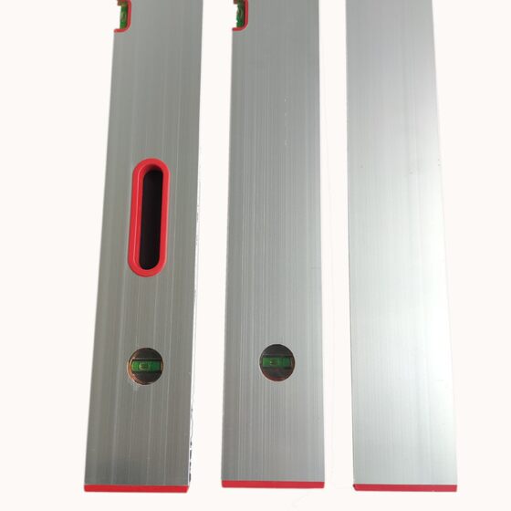 Thickened aluminum alloy backing ruler bricklayer plastering ground leveling level ruler square tube oblique scraping H-type scraping ruler