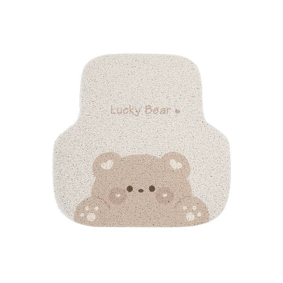 mat cute decorative car foot — Universal Foot Pad - chubby-bear-rear-floor-mats