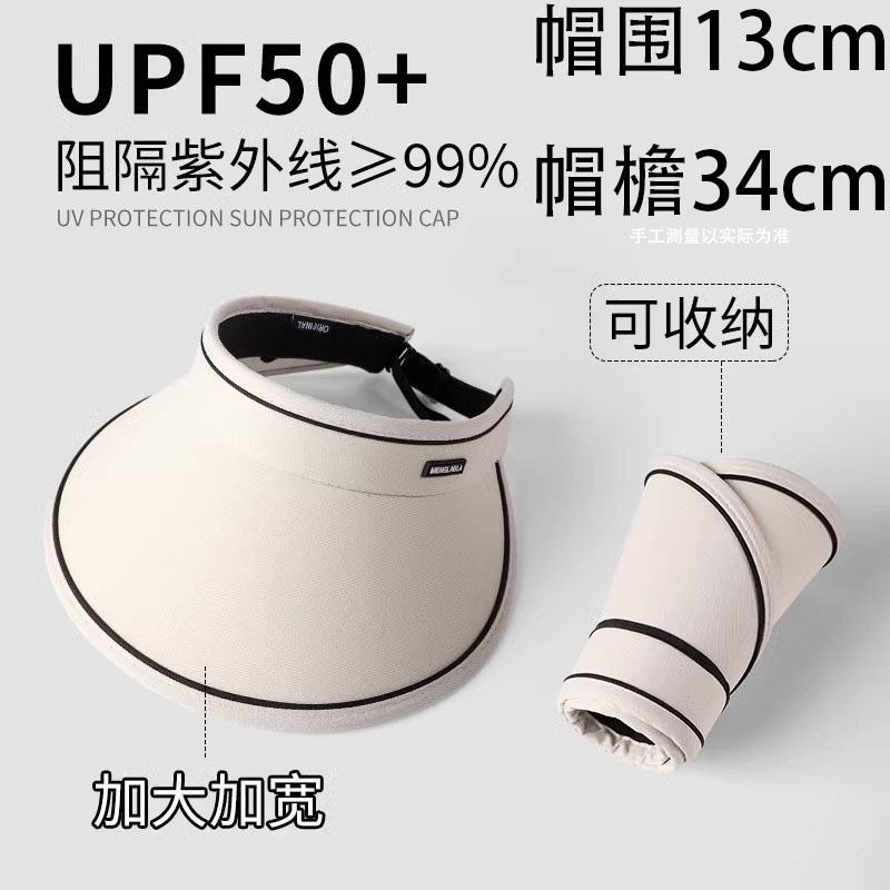Nuevo sombrero fácil de almacenar, sombrero de verano, nuevo sombrero de sol anti-UV, sombrero vacío