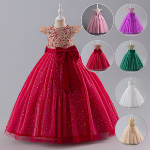 Girls' Dress Children's Princess Dress Pompous Yarn dress Little Girl's Halloween June 1 Costume Cross-border Children's Clothing
