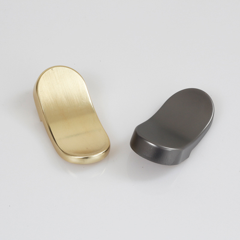 現代簡約抽屜鋅合金拉手 床頭櫃銅拉絲抽屜拉手金色衣櫃門把手