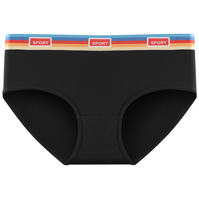 60 bragas modales para mujer, calzoncillos antibacterianos para niñas de cintura media, nuevo estilo deportivo, refrescante y sin costuras