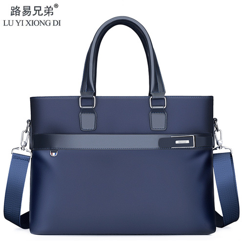 New Men's Waterproof Canvas Business Laptop Bag Briefcase Office Bag Crossbody Bag