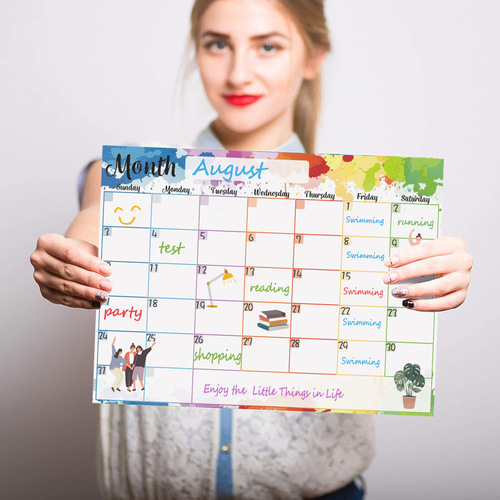 a3 erasable monthly and weekly schedule magnetic soft whiteboard calendar stickers refrigerator stickers memo message board schedule set