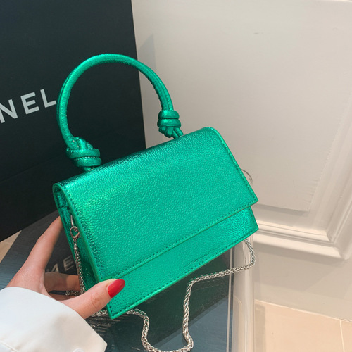 Casual Fashion Handbag  New Korean Style Casual Textured Crossbody Bag Fashion Simple Chain Shoulder Bag for Women