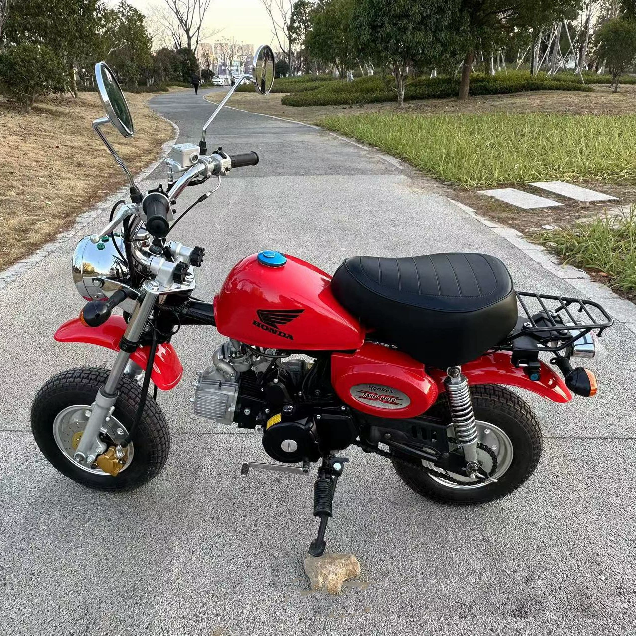 Минимото 70-150cc, двухколёсный мини-мотоцикл для взрослых на бензине, небольшой внедорожник в ретро-стиле для улицы