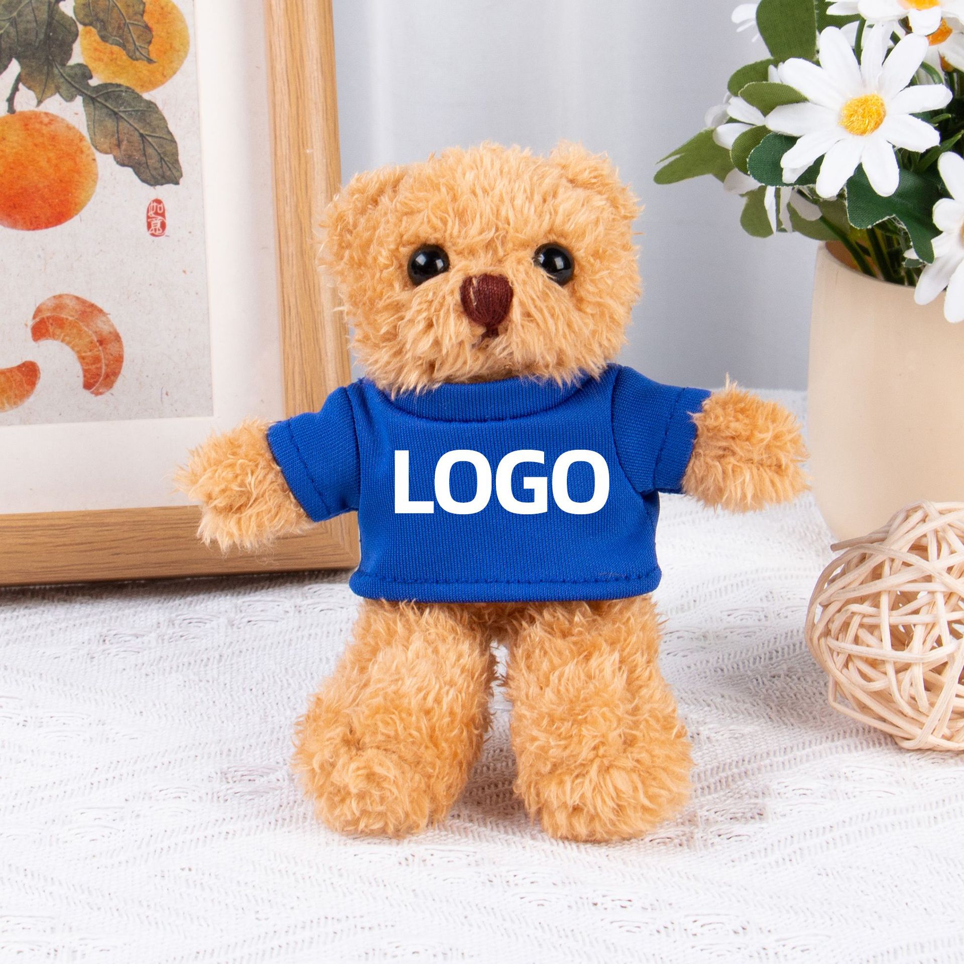 Teddy Bear Keychain Colgante Bolsa accesorios de ropa impresa LOGO vestido Teddy Teddy Doll juguetes de peluche