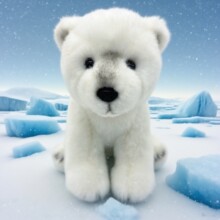 北极熊公仔毛绒玩具爆款可爱小熊玩偶仿真动物网红毛绒公仔批发