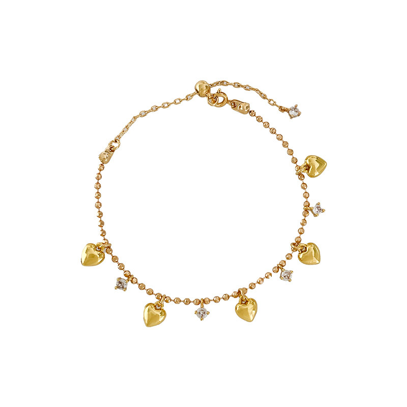 Amor inteligente Pulsera de diamantes destellantes para mujer, lujo ligero, sentido de alta gama, nicho, exquisito y dulce, estilo princesa, accesorios de temperamento, accesorios para mujer