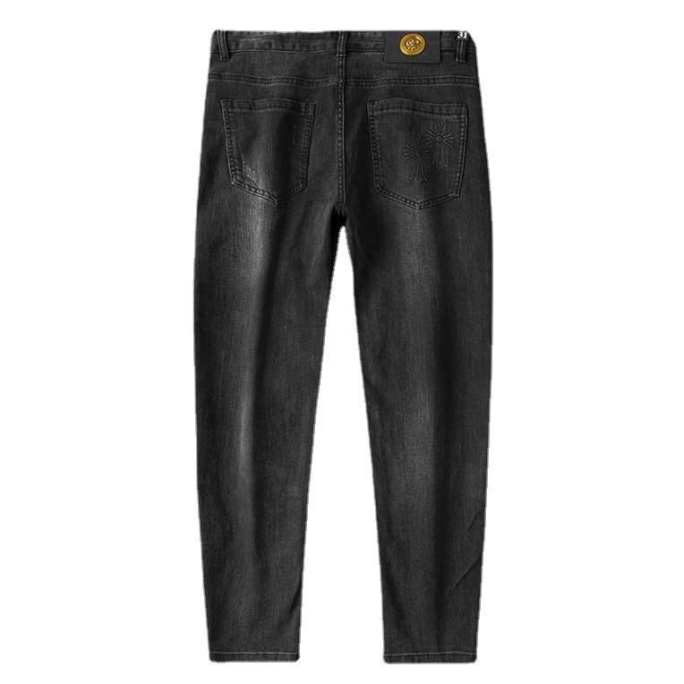 Abbigliamento da uomo di grandi dimensioni, jeans di nuova qualità primaverili e autunnali, elastici da uomo lavati e grassi aggiunti, jeans da lavoro slim fit, da uomo_voghion.com