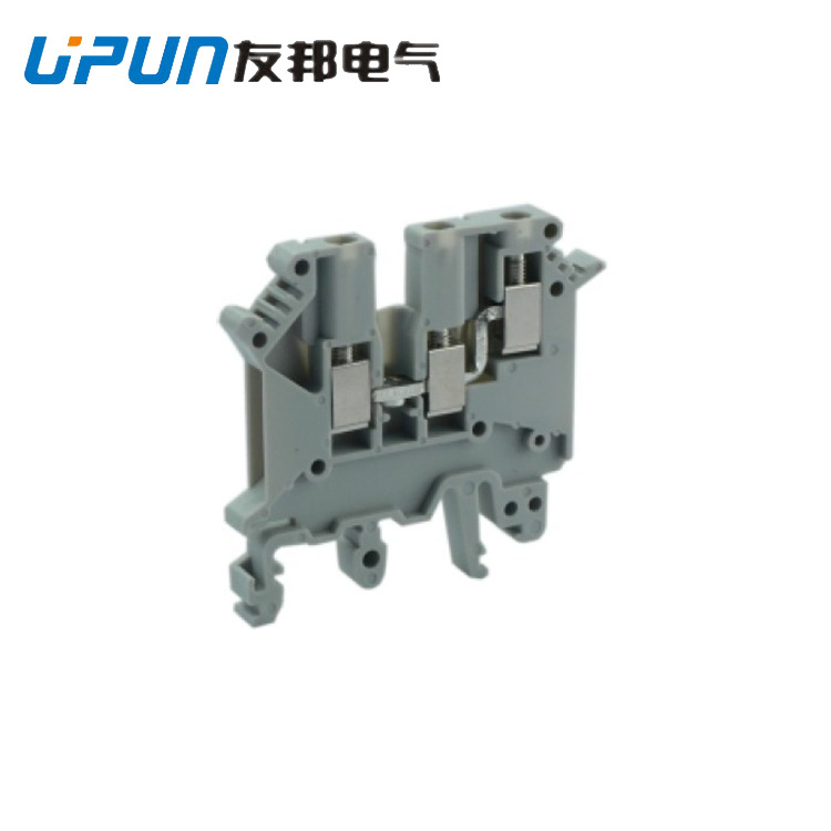 上海友邦电气UKJ-2.5/1*2  2.5mm单进双出型接线端子工业快速接线