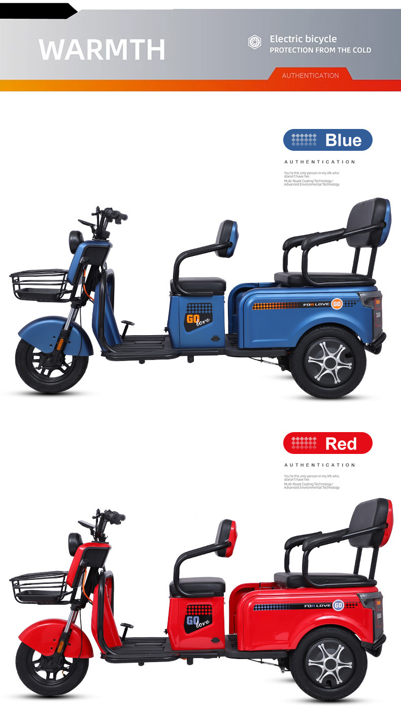 Mobility Scooter Customizable Logo Electric Tricycle