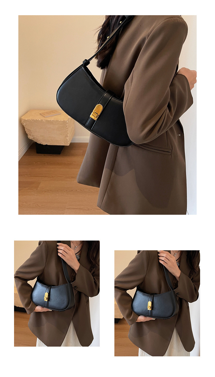 Borsa sotto le ascelle strutturata moda urbana semplice 2023 Borsa a tracolla borsa a tracolla da donna versatile autunno nuovo temperamento_voghion.com