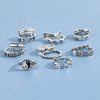 Retro trend ring, set, European style, 4 piece set