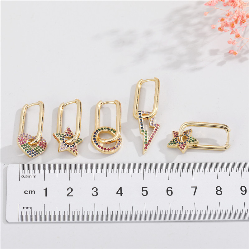 Simple Fashion Five-pointed Star Earrings display picture 2