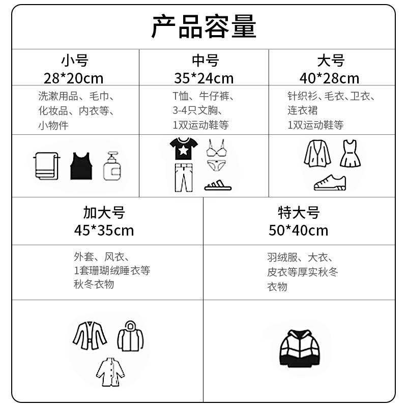 旅行收纳袋内衣衣服衣物密封袋行李箱收纳包防水分装袋|undefined