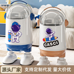 ゴミ箱大型家庭用大容量リビングルーム蓋付きキッチン寝室クリエイティブ多機能プラスチックハイエンドペーパーバスケット