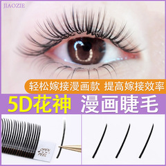 漫畫款5D花神嫁接睫毛仙女毛單簇單根多取不散根仙子毛網紅款睫毛