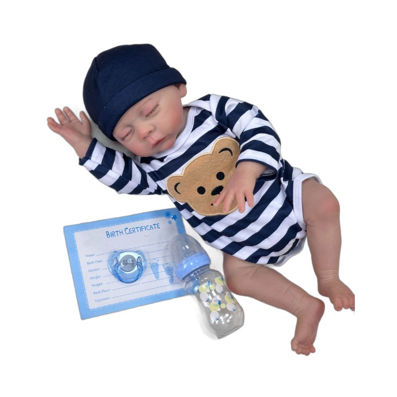 Muñecas pintadas de color, muñecas para bebés hechas a mano, 18 pulgadas pesadas, muñecas de juguetes blandas en stock