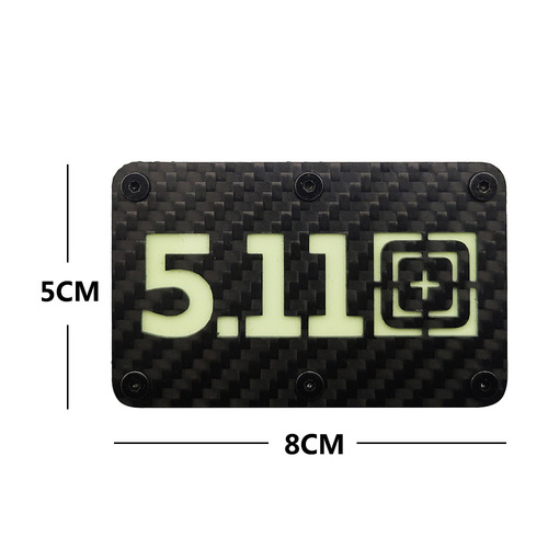 Tai Feng Carbon Fiber Version Reflective IR Fabric 511 Armband Velcro Backpack Sticker Morale Badge Night Identification Badge Patch